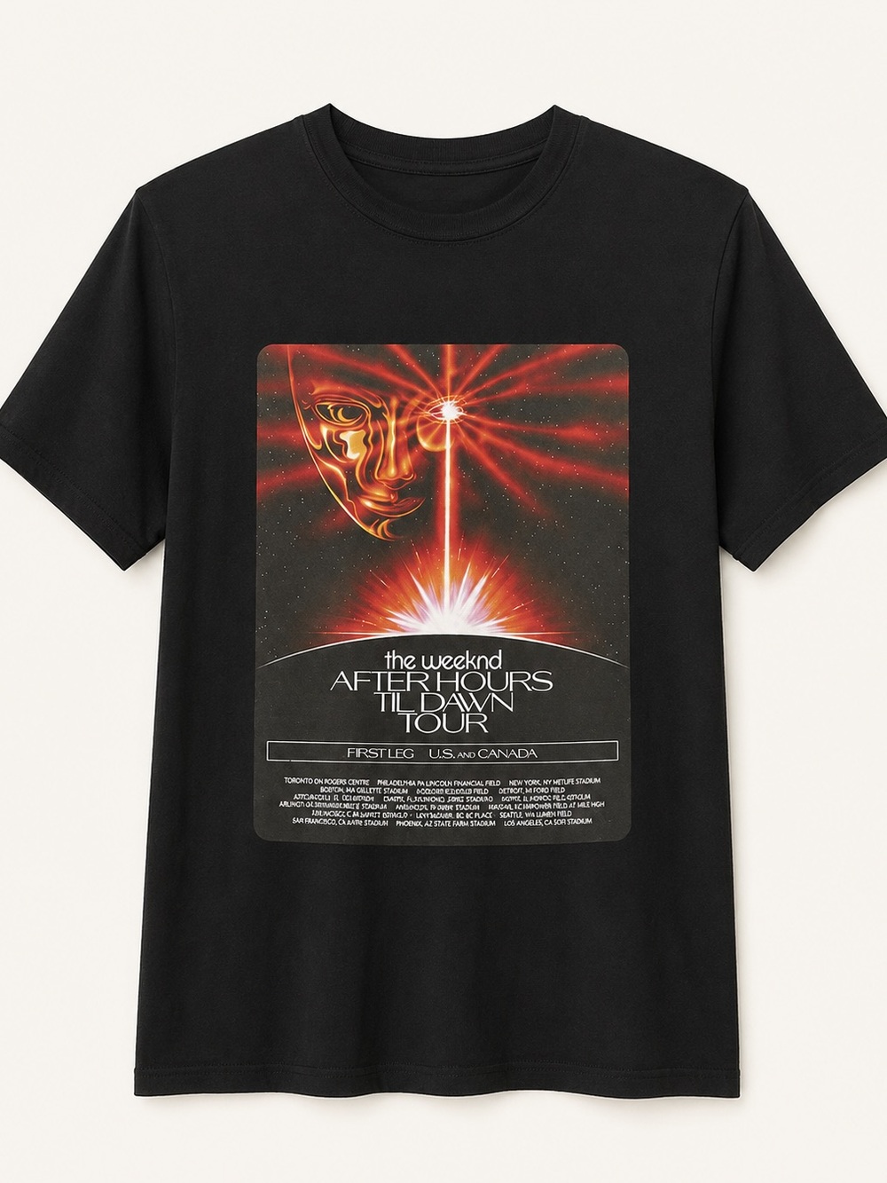 The Weeknd stadium tour tee
